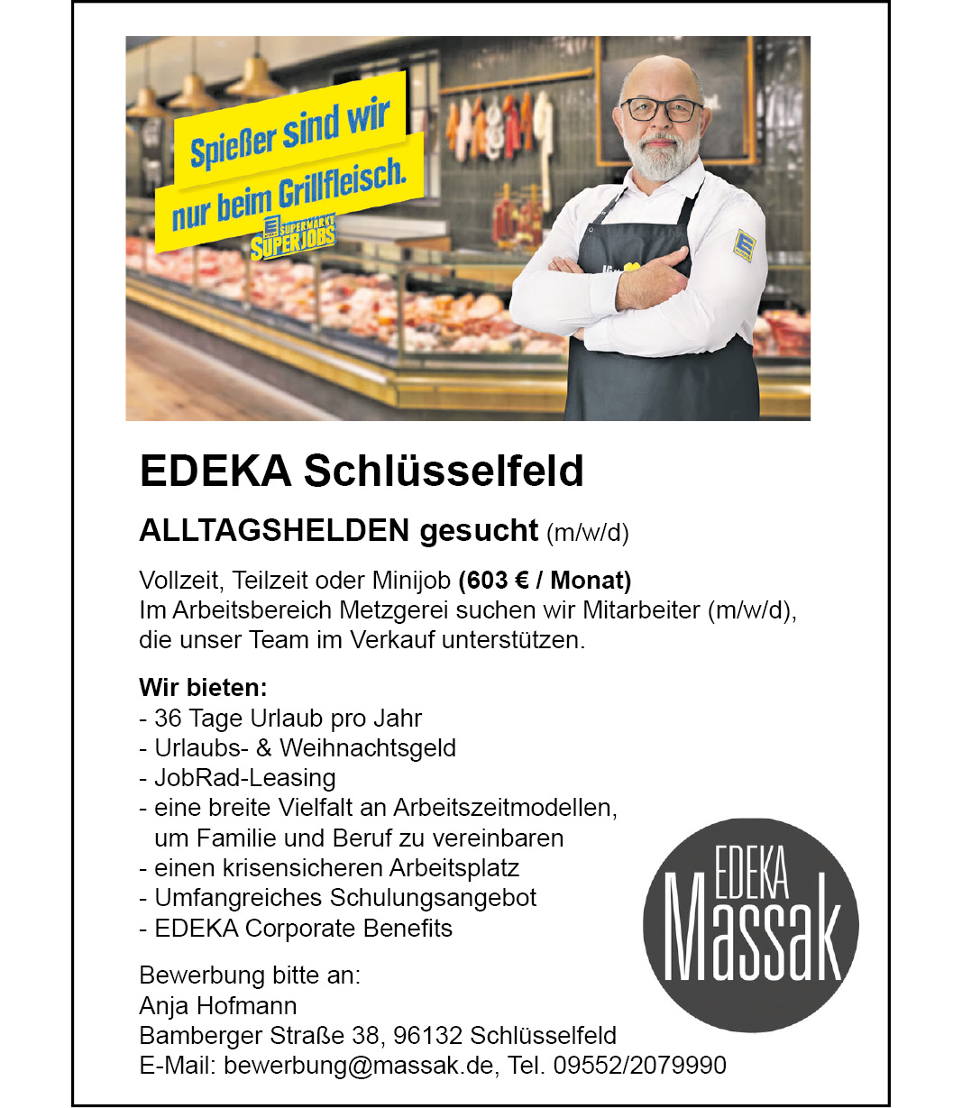 Edeka Schlüsselfeld: Alltagshelden (m/w/d) gesucht