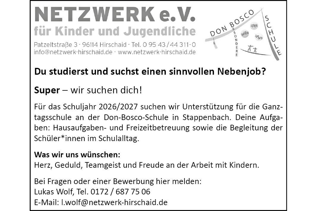 Unterstützung für die Ganztagsschule